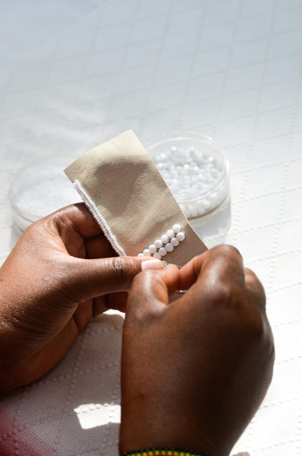 making of beaded bracelet