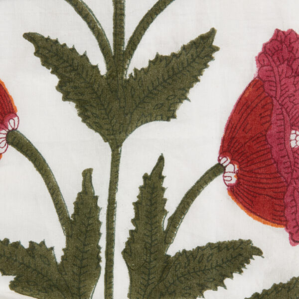 Poppy Red and Green