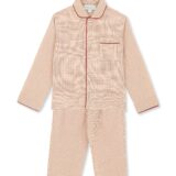 Kids red and white pajama set